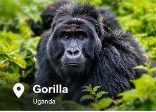 Mountain gorilla in Uganda
